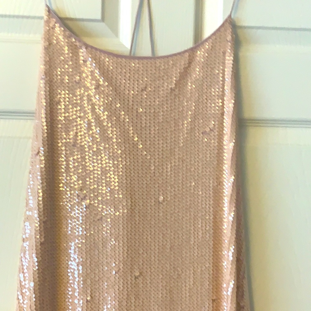 Express sheath sequin mini dress.